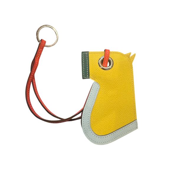 Hermes Epsom Camail Key Holder Bag Charm - Picture 1 of 6